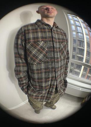 Вінтажна куртка фланень овершот vintage marlboro classics outdoor country overshirt flannel jacket xl