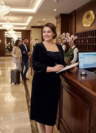 Сукня окмамитова (бархатна) 52 розмір