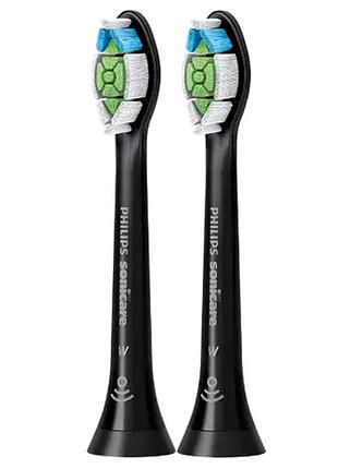 Сменные насадки для зубной щетки 2 шт для чистки зубов черные philips мс0239