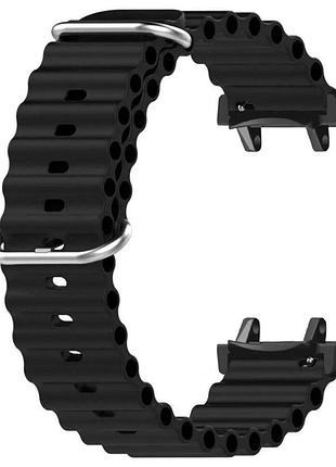 Ремінець силіконовий primolux ocean для годинника xiaomi amazfit t-rex 3 (w2323gl2n) - black