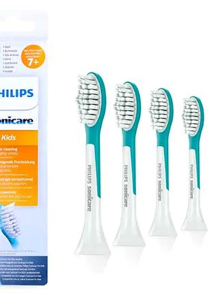 Змінні насадки для зубної щітки philips sonicare 4 шт для дітей 7 років мс0295