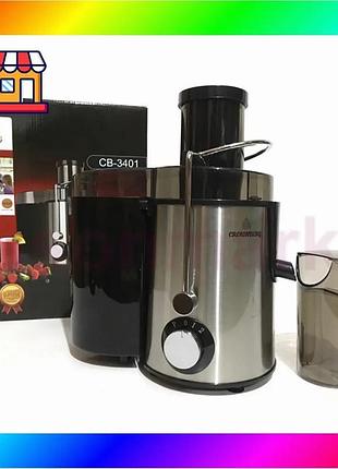 Bs соковыжималка crownberg cb-3401 bas77/n