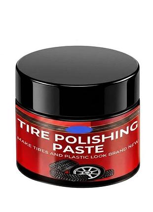 Премиальная паста-кондиционер для шин tire polishing paste 100 мл — эффект новых колес и глубокий черный блеск