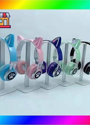 Bs беспроводные bluetooth наушники best mix с ушками с led подсветкой viv-38m bas77/n