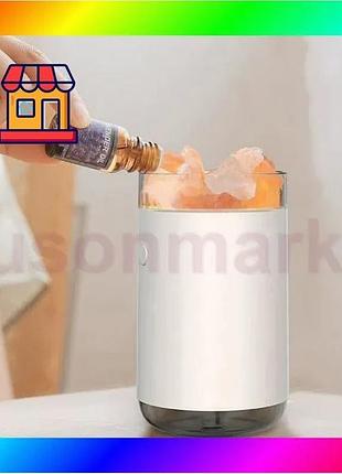 Bs увлажнитель воздуха salt best mix mine el-544-32 250 мл с led подсветкой и кристалами солевого камн bas77/n