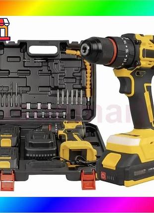 Bs акумуляторний шуруповерт cb-3995, best mix 64v, з набором насадок та 2 акумуляторами bas77/n
