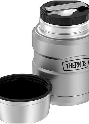 Термос для їжі 0.47 літра з ложкою для пікніка з неіржавкої сталі thermos se1096