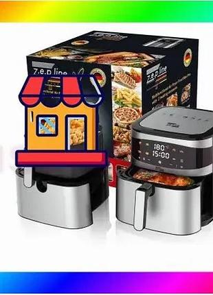 Bs фритюрниця 12 л best mix з двома тінами 4200вт zepline zp-216 зі знімним кошиком bas77/n