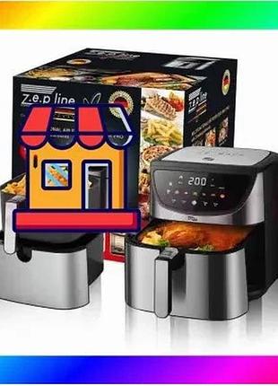 Bs фритюрниця 12 л best mix з двома тінами 4200вт zepline zp-217 зі знімним кошиком bas77/n