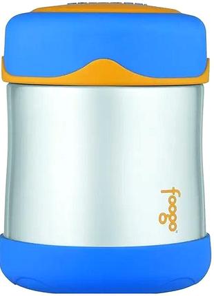 Термос пищевой 290 мл с вакуумной изоляцией для еды голубой thermos se1114
