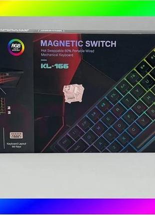 Bs клавіатура jedel kl-166 best mix механічна бездротова rgb 68 keys bas77/n