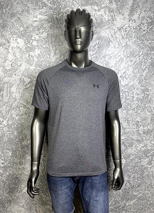 Under armour tech tee футболка м-l размер спортивная серая