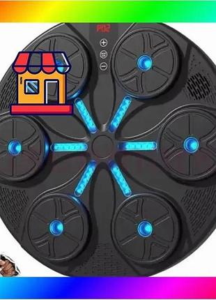 Bs тренажер для боксу best mix музичний з підсвічуванням та bluetooth чорний bas77/n