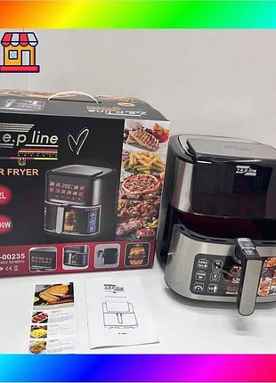 Bs фритюрниця 12 л best mix з двома тенами 4200 вт zepline zp-00235 на 12 програм з силіконовою формою bas77/n