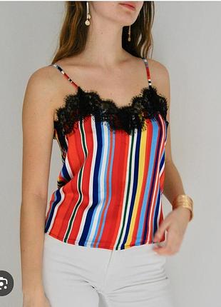 Zara яркий стильный летний фирменный топ