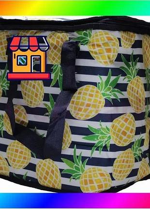 Bs термосумка, сумка-холодильник 32х20х35 best mix см 22 л sannen cooler bag с ананасами bas77/n