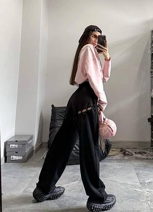 Брюки женские спортивные с разрезами 🆕🆕🌷🌷🌷