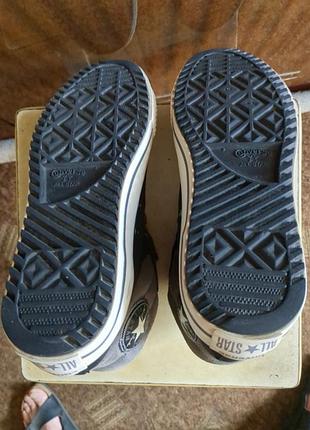 Кожаные утеплённые кеды converse. 6