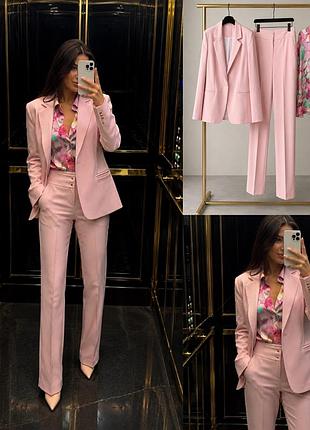 Рубашка zara с брючным костюмом