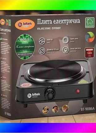 Bs плита електрична 1 best mix диск 1000вт 155мм bitek bt-9086a bas77/n