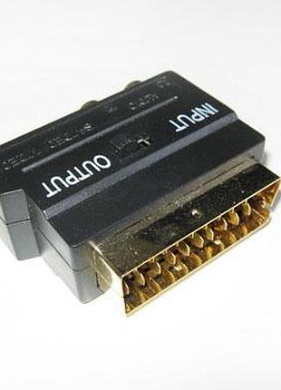 Переходник rgb scart - композитный rca+s-video