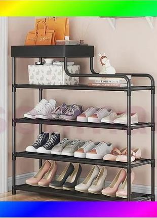 Bs стеллаж для обуви best mix shoe rack black bas77/n