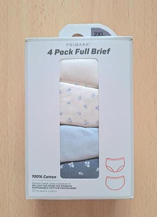Трусы женские primark 4 шт.