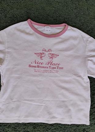 Футболка zara xs/s (10-13років)