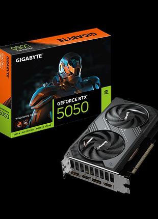 Відеокарта gf rtx 5050 8gb gddr6 windforce oc gigabyte (gv-n5050wf2oc-8gd)