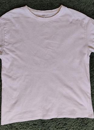 Футболка zara xs/s (10-13років), біла, базова