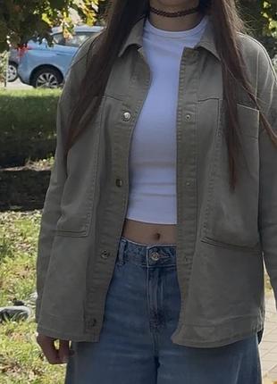 Джинсова рубашка zara