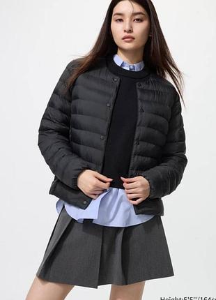 Жіноча тонка пухова стьбана куртка-лайнер uniqlo xs