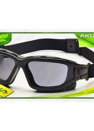 Очки защитные pyramex i-force xl anti-fog черные для военных и спорта ve-33