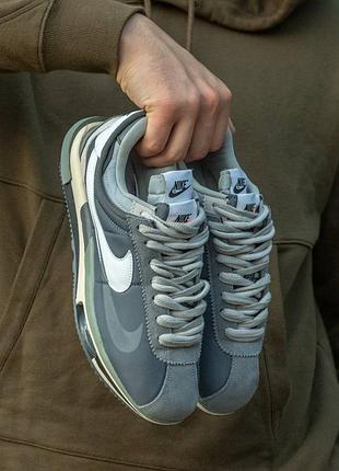 Nike cortez x sacai 4.0 grey