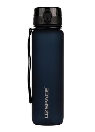 Бутылка для воды uzspace 3038(dark-blue) 1000 мл, темно-синяя