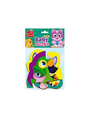Пазлы макси с игрой малыш сможет «домашние любимцы» vladi toys vt1722-21 укр