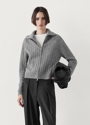 Кардиган massimo dutti 100% шерсть свитер massimo dutti светр