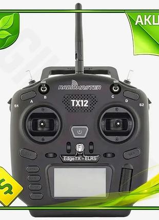 Пульт управління radiomaster tx12 mkii elrs edge tx + 2шт li-ion18650 ve-33