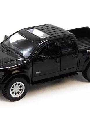 Дитяча колекційна машинка ford f-150 кт5365 інерційна чорний