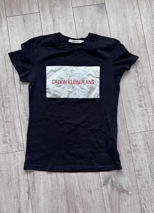 Чорна футболка calvin klein jeans, розмір м