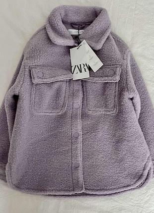 Красива і дуже практична куртка-сорочка zara букле.