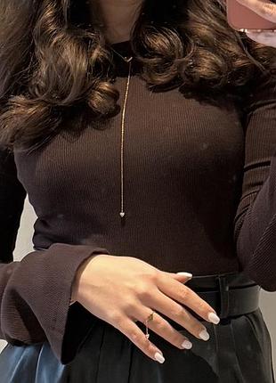 Кофта в рубчик zara