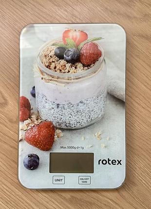Кухонні ваги до 5 кг rotex rsk14-p yogurt