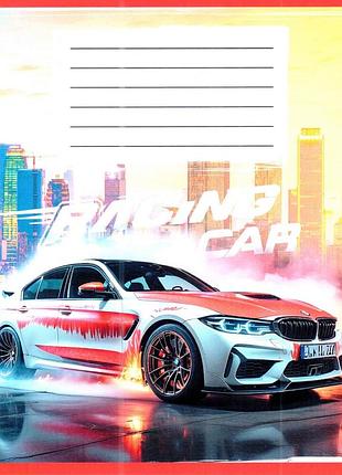 Зошит учнівський "авто в диму" 036-580051l-1 у лінію, 36 аркушів (959057)