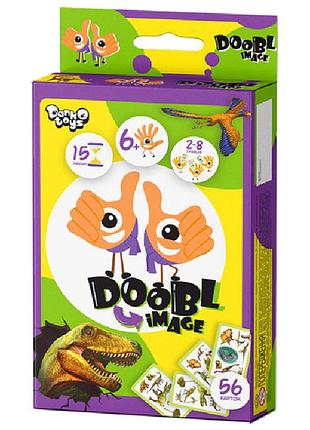 Развлекательная настольная игра "doobl image" dbi-02u на укр. языке динозавры