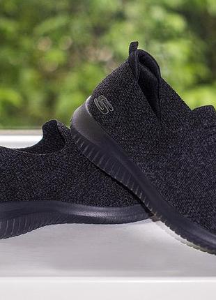 Слипоны, сникерсы skechers ultra flex harmonious 13106 bbk black 40 р. оригинал