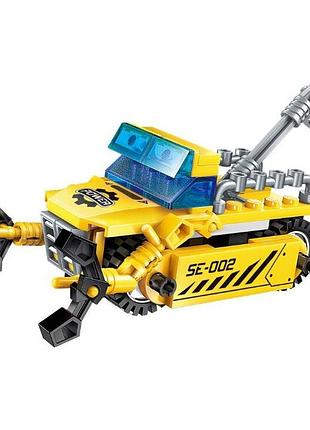 Детский конструктор qman 1408-1-8 транспорт, 76 дет mobile crane