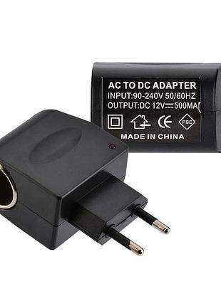 Перехідник 220v to азу 12v (0.5a) чорний
