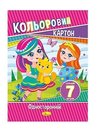 Набор цветного картона а4 ап-1101, 7 листов 230 г/м2 вид 3