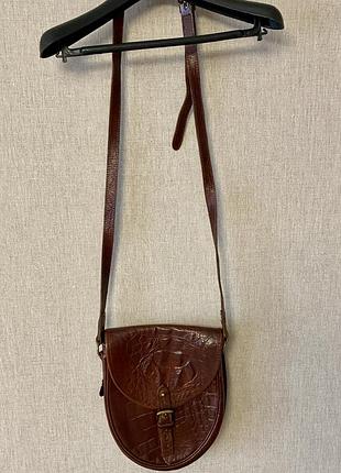 Винтажная кожаная сумка mulberry company оригинал англия